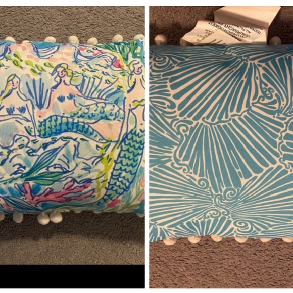 Lilly Pulitzer Vibrant Pillow Set - Pink, Blue, Green - Picture 3 of 5